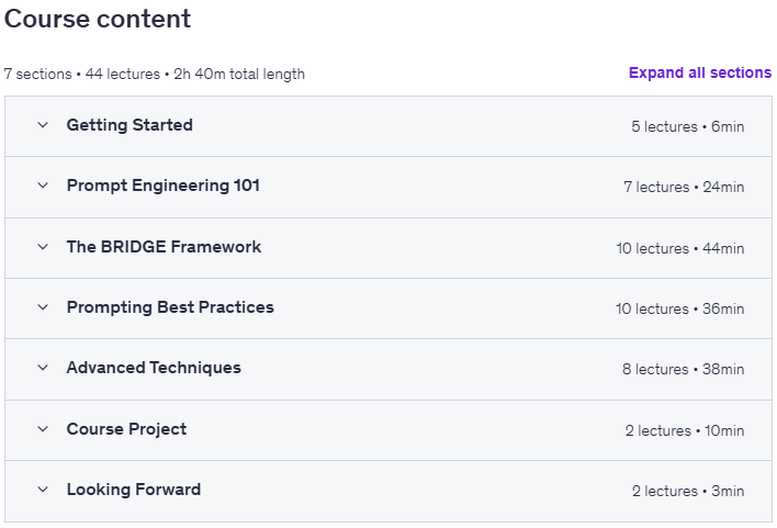Course topics · Generative AI Essentials: Prompt Engineering Masterclass 2025-11