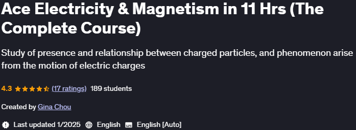 Pictures · Udemy — Ace Electricity & Magnetism in 11 Hrs (The Complete Course) 2022-12
