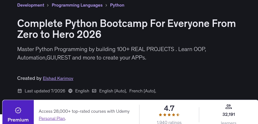 Pictures · Udemy — Complete Python Bootcamp For Everyone From Zero to Hero 2026 2026-7