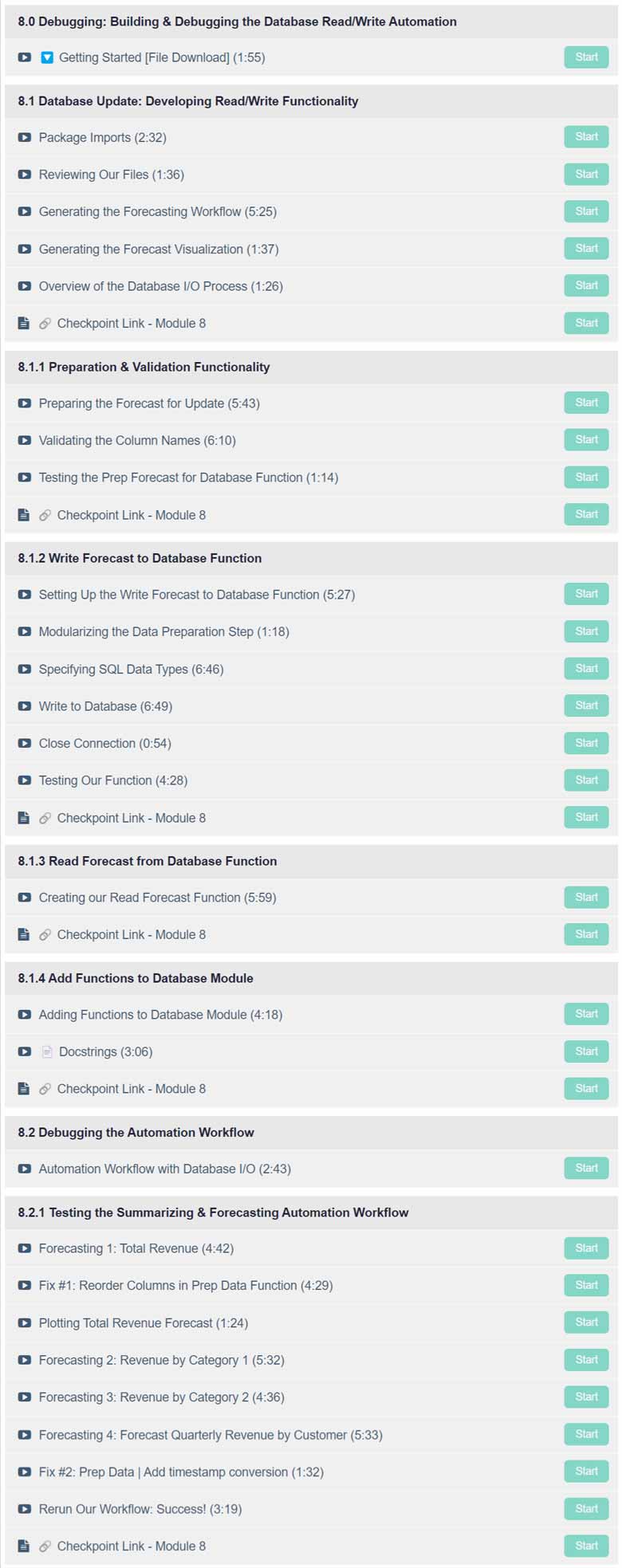 Course topics · Business Science University – Python for Data Science Automation (Course 1) 2024-10