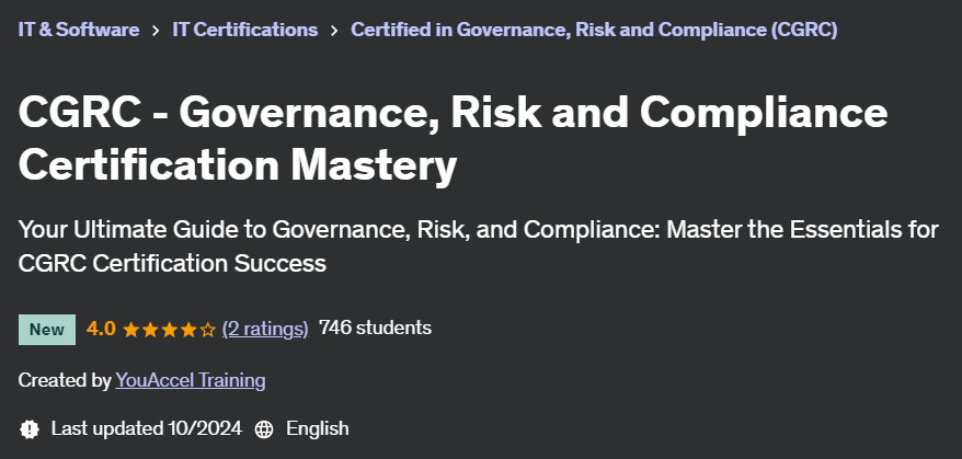 Pictures · CGRC – Governance, Risk and Compliance Certification Mastery 2024-10