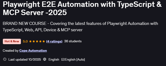 Pictures · Playwright E2E Automation with TypeScript & MCP Server 2025-9