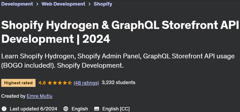 Pictures · Shopify Hydrogen & GraphQL Storefront API Development 2024-3