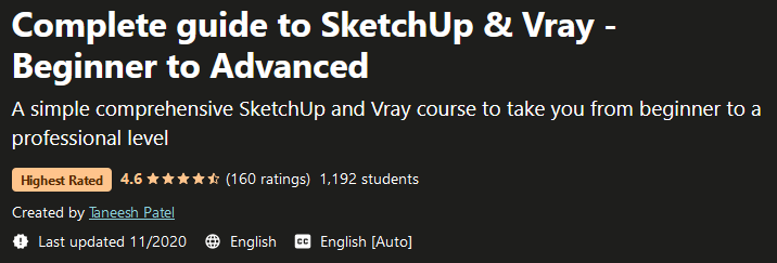 Pictures · Udemy — Complete guide to SketchUp & Vray – Beginner to Advanced 2020-11