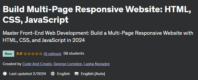 Pictures · Build Multi-Page Responsive Website: HTML, CSS, JavaScript 2024-2