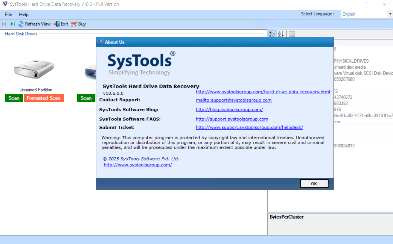 Pictures · SysTools Hard Drive Data Recovery 18.6.0.0 Multilingual