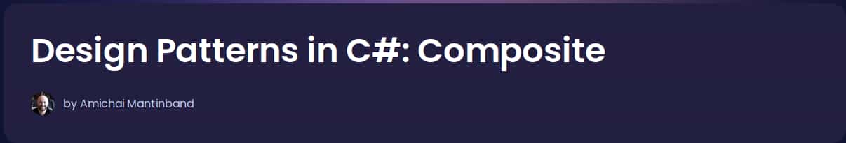 Pictures · Dometrain – Design Patterns in C#: Composite 2024-11