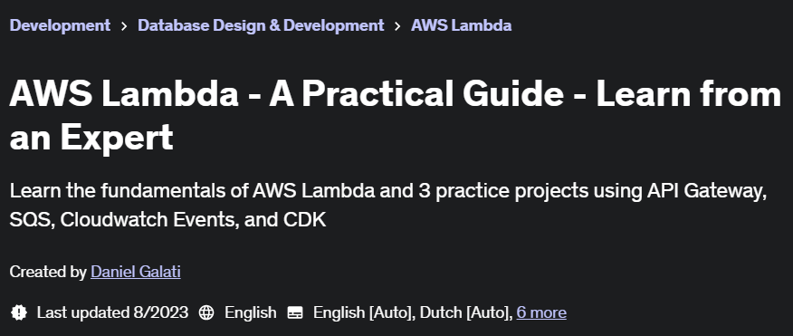 Pictures · AWS Lambda – A Practical Guide – Learn from an Expert 2023-8