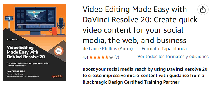 تصاویر · Packt – ویڈیو ایڈجسٹ کرنے کے لئے آسان بنایا گیا ہے DaVinci Resolve 20 2026