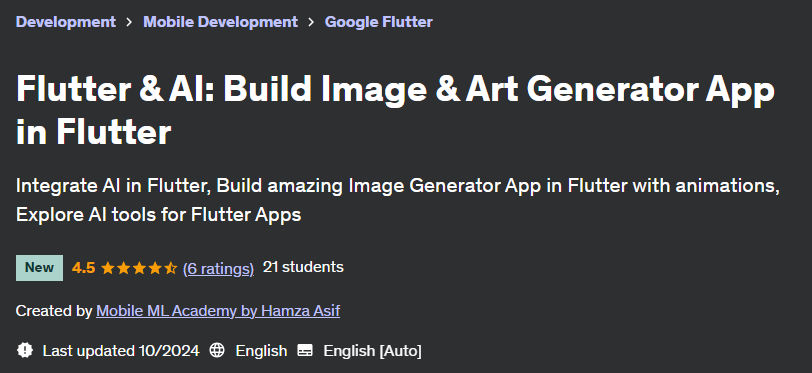 Pictures · Udemy — Flutter & AI: Build Image & Art Generator App in Flutter 2024-10