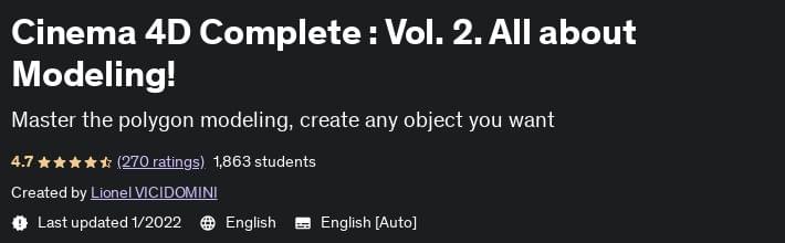 Pictures · Udemy — Cinema 4D Complete : Vol. 2. All about Modeling! 2021-6