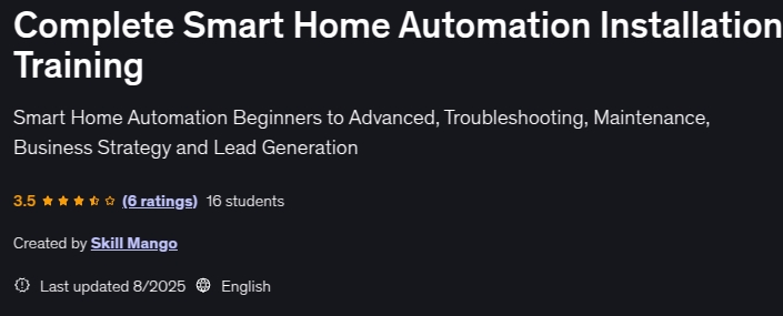 Pictures · Udemy — Complete Smart Home Automation Installation Training 2025-6