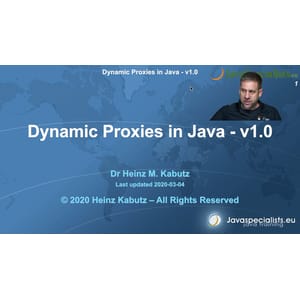 JavaSpecialists – Dynamic Proxies in Java 2020-1