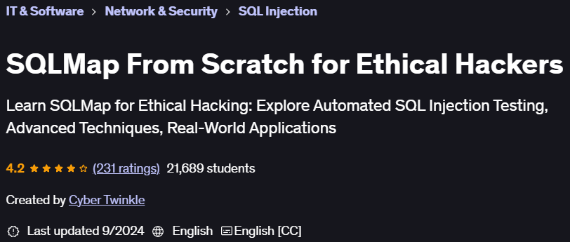 Pictures · Udemy — SQLMap From Scratch for Ethical Hackers 2024-7