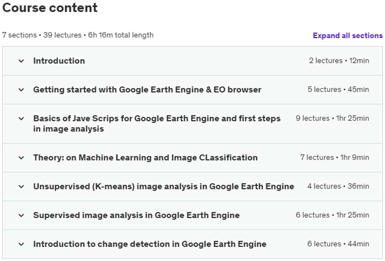 강좌 주제 · Google 지구 엔진 기계 학습 및 변화 탐지 2022-11