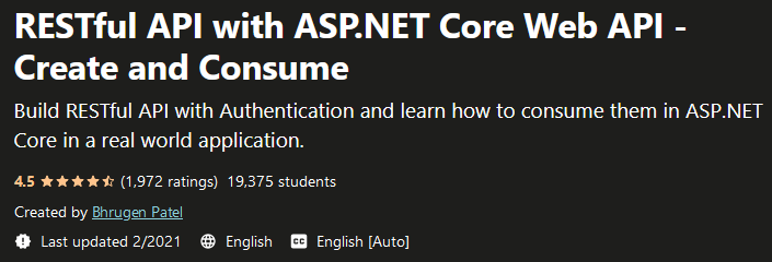Pictures · Udemy — RESTful API with ASP.NET Core Web API – Create and Consume 2021-2