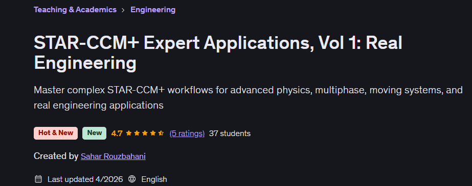 Imágenes · STAR-CCM+ Aplicaciones de Expertos, Vol. 1• Ingeniería Real 2026-4