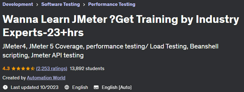 Pictures · Udemy — Wanna Learn JMeter ?Get Training by Industry Experts-23+hrs 2022-10