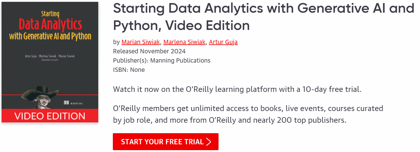 Pictures · Oreilly — Starting Data Analytics with Generative AI and Python, Video Edition 2024-11