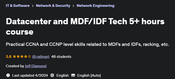 Pictures · Udemy — Datacenter and MDF/IDF Tech 5+ hours course 2024-4
