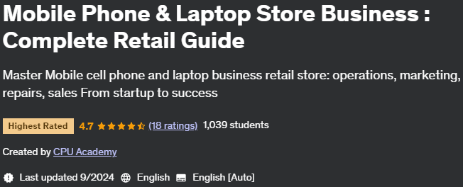 Pictures · Udemy — Mobile Phone & Laptop Store Business : Complete Retail Guide 2024-2