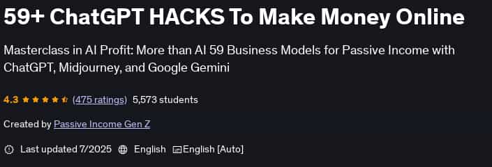 Pictures · Udemy — 59+ ChatGPT HACKS To Make Money Online 2025-7