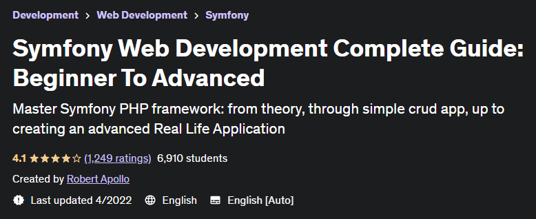 Pictures · Udemy — Symfony Web Development Complete Guide: Beginner To Advanced 2022-4