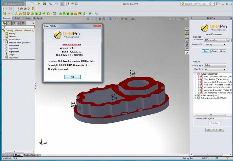 Pictures · Geometric DFMPro for NX/SOLIDWORKS/ProE/Creo 2025-1