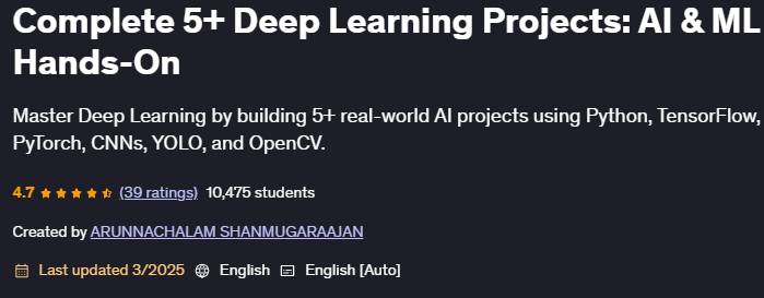 Bilder · Komplett 5+ Deep Learning Projekte: AI und ML Hands-On 2024-1