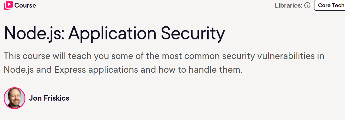 Pictures · Node.js: Application Security 2024-10