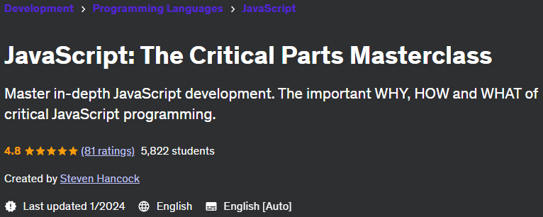 Pictures · JavaScript: The Critical Parts Masterclass 2024-1