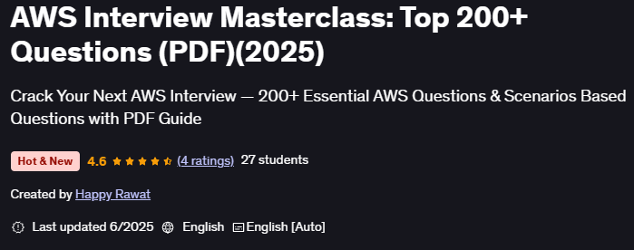 تصاویر · AWS انٹرویو جامع کورس→ اوپر 200سوالات کے جوابات (PDF) 2025-6