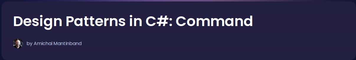 Pictures · Dometrain — Design Patterns in C#: Command 2024-11