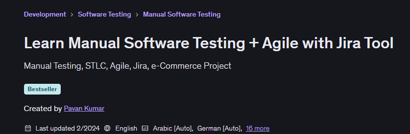 Pictures · Udemy — Learn Manual Software Testing + Agile with Jira Tool 2024-2