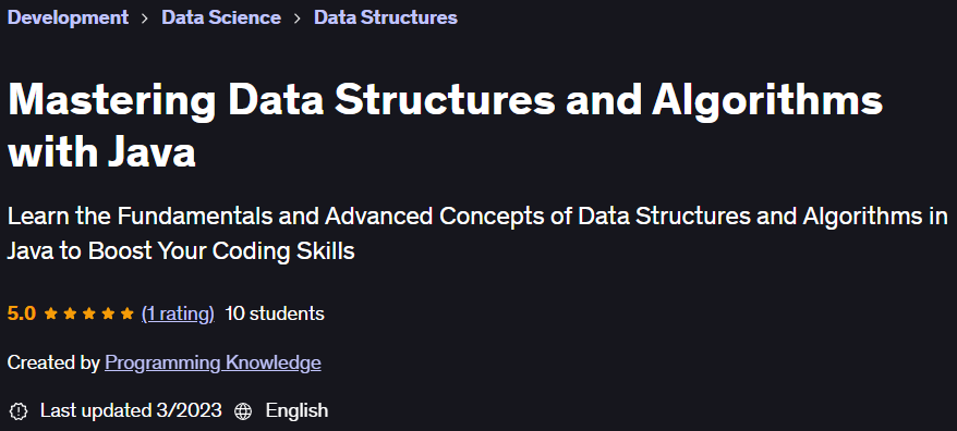 Pictures · Udemy — Mastering Data Structures and Algorithms with Java 2023-3