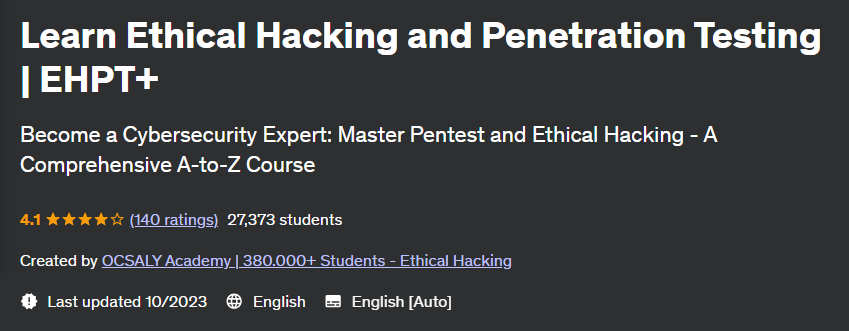 Pictures · Udemy — Learn Ethical Hacking and Penetration Testing | EHPT+ 2023-10