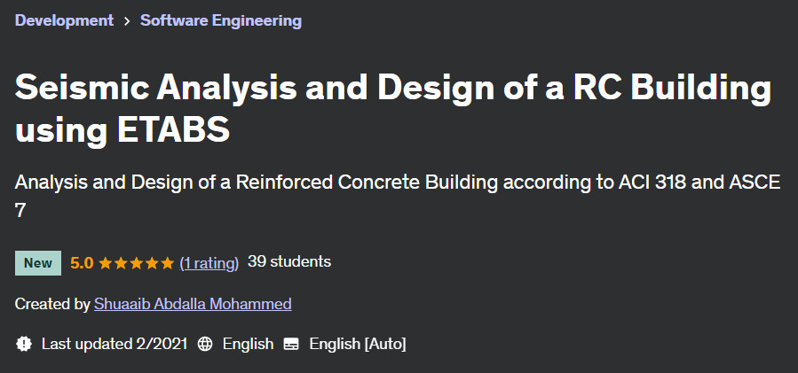 Pictures · Udemy — Seismic Analysis and Design of a RC Building using ETABS 2021-2