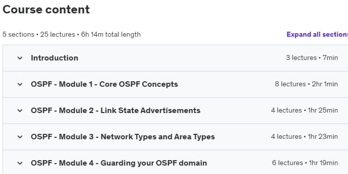 Course topics · OSPF for the Real World – From Zero to Hero 2023-5