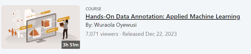 Pictures · LinkedIn — Hands-On Data Annotation: Applied Machine Learning 2023-12
