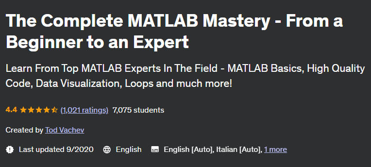 Pictures · Udemy — The Complete MATLAB Mastery – From a Beginner to an Expert 2021-10