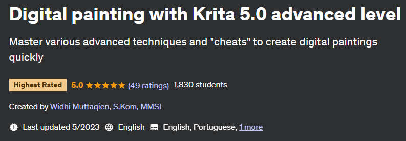 Pictures · Udemy — Digital painting with Krita 5.0 advanced level 2023-5