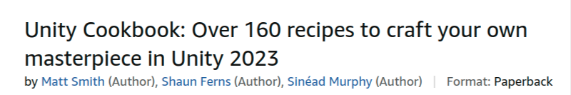Images · Unity Cookbook : sur 160 Recettes pour créer votre propre masterpiece dans Unity 20235ème édition