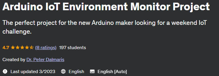 Pictures · Udemy — Arduino IoT Environment Monitor Project 2023-3