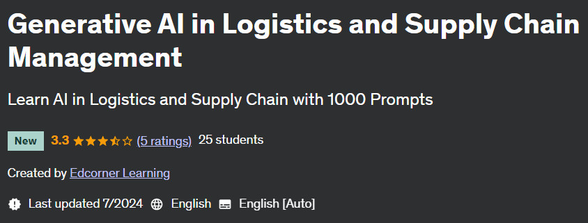 Pictures · Udemy — Generative AI in Logistics and Supply Chain Management 2024-7