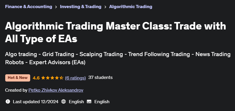 Pictures · Udemy — Algorithmic Trading Master Class: Trade with All Type of EAs 2024-12