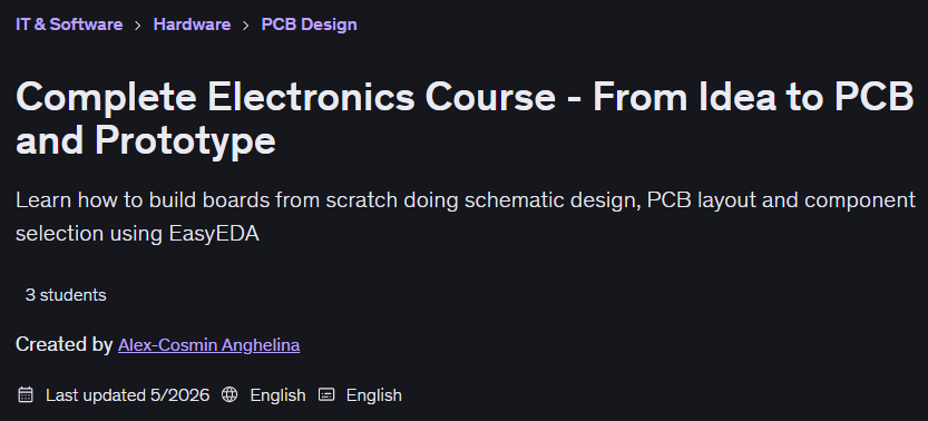 Bilder · Komplett Elektronik-Kurs – Von Idee bis zu PCB und Prototyp 2026-3