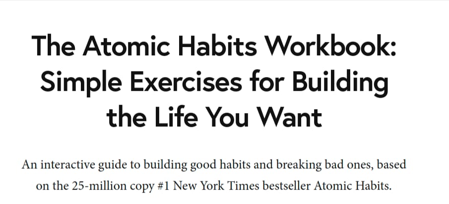 Изображения · Джеймс Клэйр - The Atomic Habits Workbook: Simple Exercises for Building the Life You Want 2025