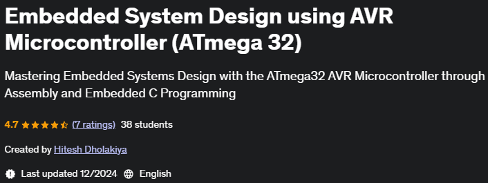 Pictures · Udemy — Embedded System Design using AVR Microcontroller (ATmega 32) 2024-5