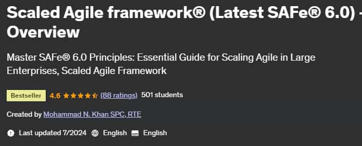 Pictures · Udemy — Scaled Agile framework® (Latest SAFe® 6.0) – Overview 2024-2