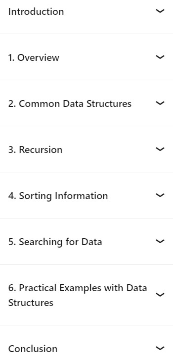 Course topics · Programming Foundations: Algorithms 2024-1